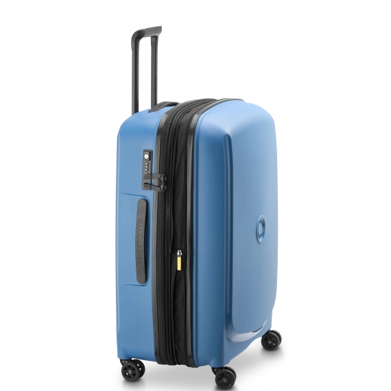 Delsey Belmont Plus 71cm - Mellomstor Utvidbar Zinc Blue