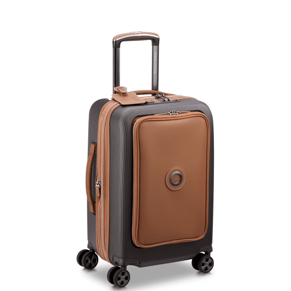 Delsey Chatelet Air 2.0 55 cm - Kabinkoffert Front Pocket Utvidbar Brown