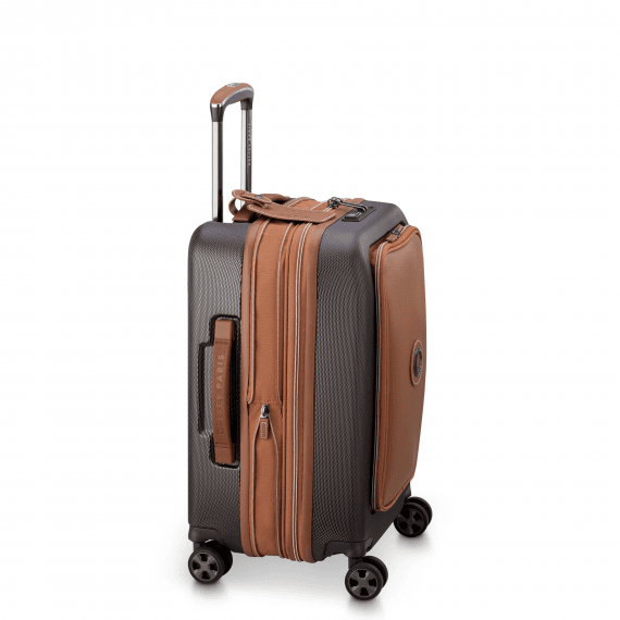 Delsey Chatelet Air 2.0 55 cm - Kabinkoffert Front Pocket Utvidbar Brown