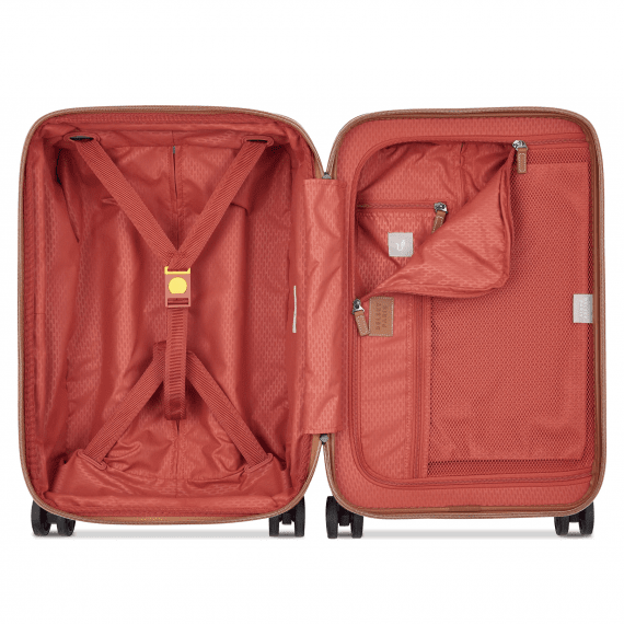 Delsey Chatelet Air 2.0 55 cm - Kabinkoffert Front Pocket Utvidbar Fleece Brown