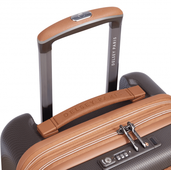 Delsey Chatelet Air 2.0 55 cm - Kabinkoffert Front Pocket Utvidbar Fleece Brown