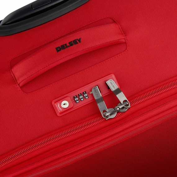 Delsey Mercure Slim 4-hjul 55cm - Kabinväska Expanderbar Röd_2