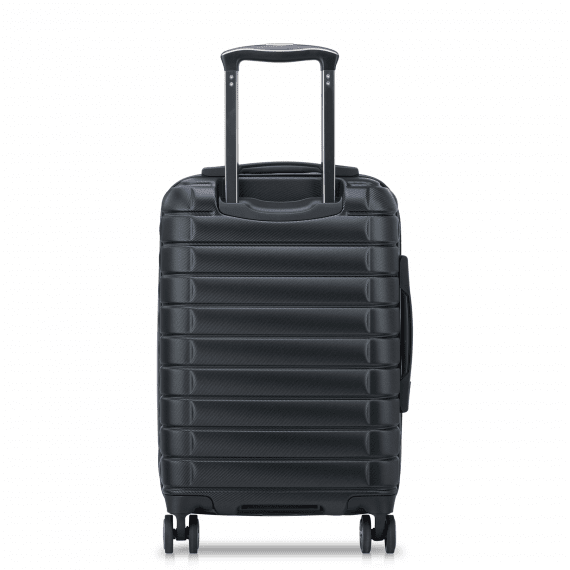 Delsey Shadow 5.0 55 cm - Kabinkoffert Front Pocket Soft Utvidbar Black