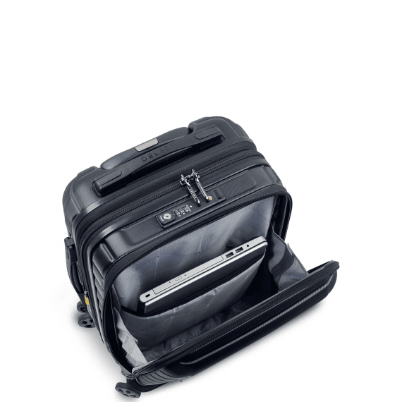 Delsey Shadow 5.0 55 cm - Kabinkoffert Front Pocket Utvidbar Black