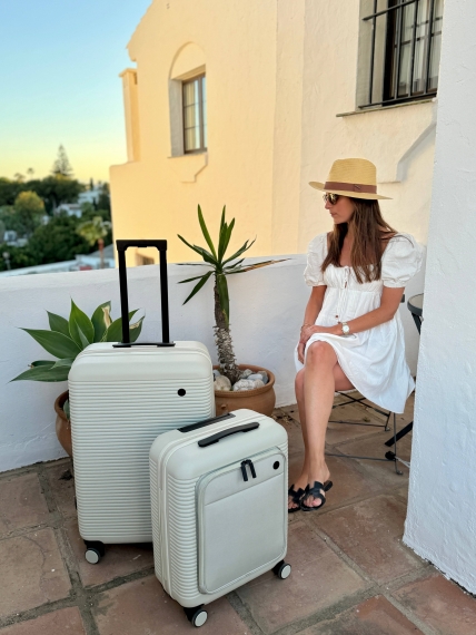 Kofferter Printisso Signature - Sett med 3 Creme