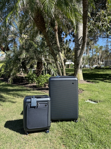 Kabinkoffert Printisso Signature - Front Pocket Blue