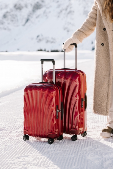 Samsonite C-Lite - Kabinkoffert Utvidbar Chili Red