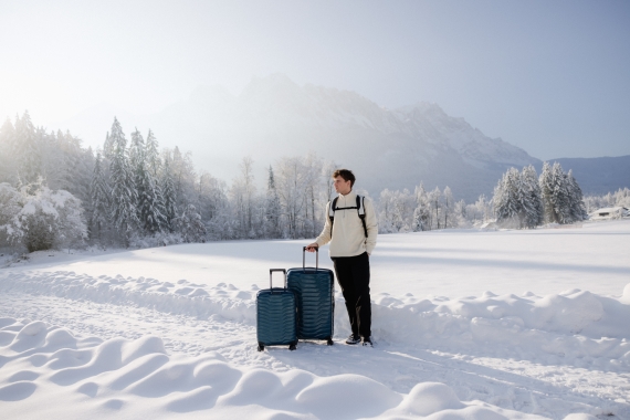 Samsonite Proxis - Kabinkoffert Utvidbar Petrol Blue