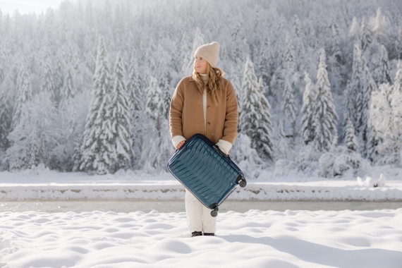 Samsonite Proxis - Kabinkoffert Utvidbar Petrol Blue