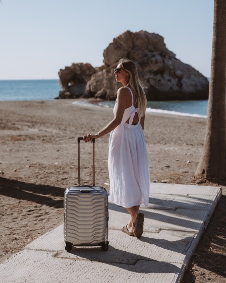 Samsonite Proxis - Kabinkoffert Utvidbar Silver