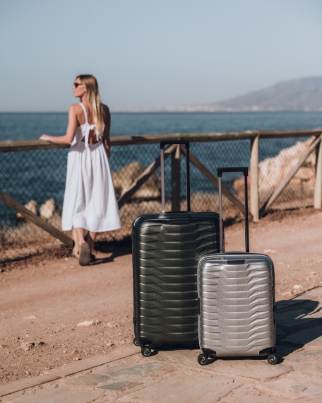 Samsonite Proxis - Kabinkoffert Utvidbar Silver