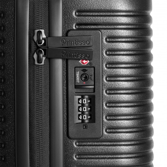 Koffert Printisso Signature - Ekstra Stor Black