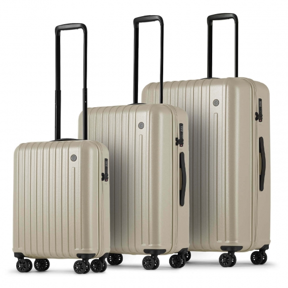 Koffert Printisso Urbane - Mellomstor Sand Grey