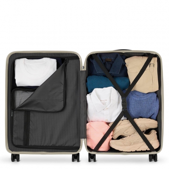 Koffert Printisso Urbane - Mellomstor Sand Grey