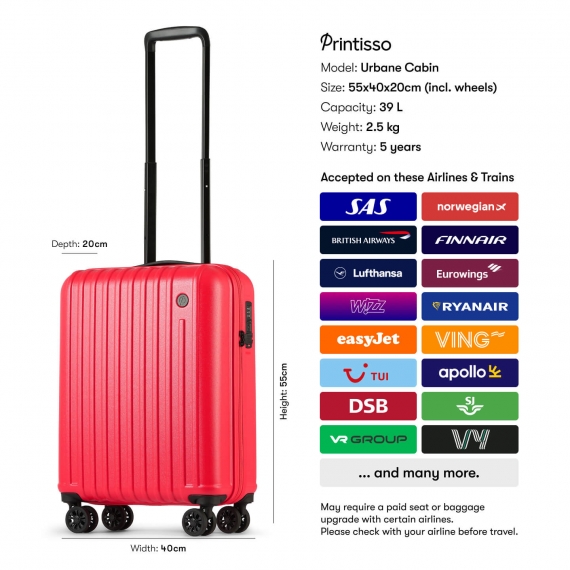 Kabinkoffert Printisso Urbane - Tropical Coral