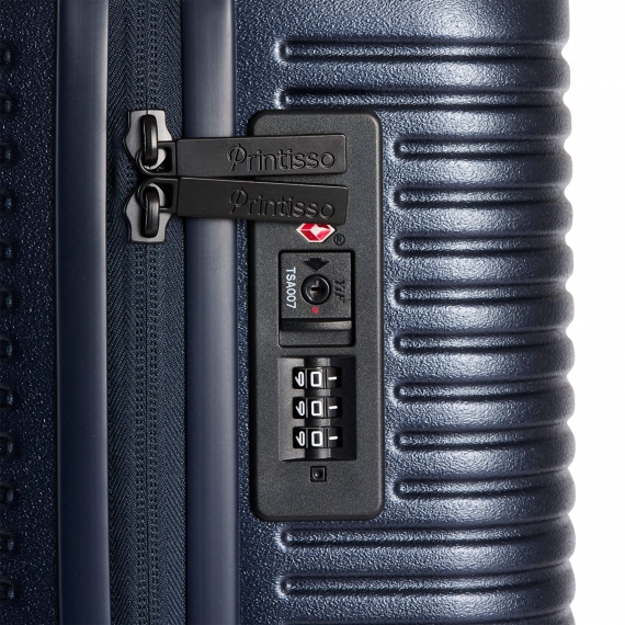 Kabinkoffert Printisso Signature - Front Pocket Blue