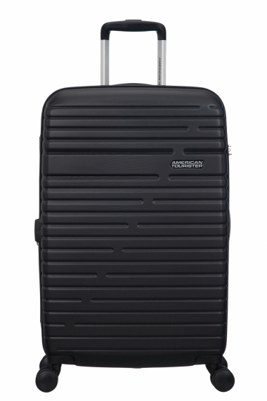 American Tourister Aero Racer Spinner 68cm - Mellomstor Utvidbar Svart