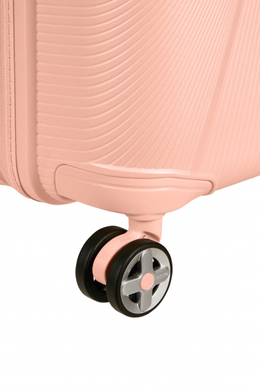 American Tourister Starvibe 67cm - Mellomstor Utvidbar Metallic Peach