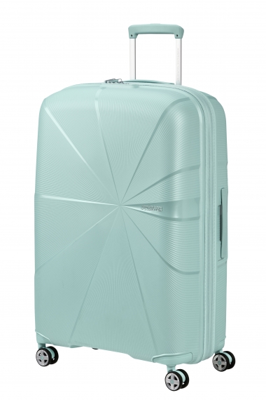 American Tourister Starvibe 77cm - Stor Utvidbar Metallic Surf Blue