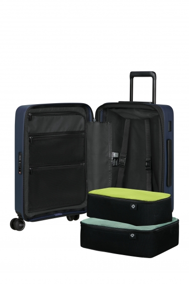 Samsonite Restackd - Kabinkoffert Utvidbar Front Pocket Midnight