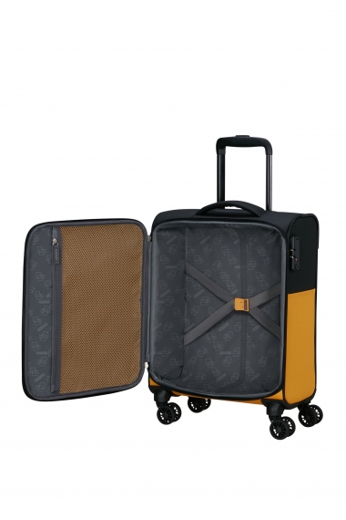 American Tourister Daring Dash 55 cm - Kabinkoffert Utvidbar Black/Yellow