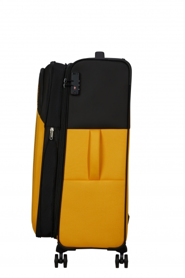 American Tourister Daring Dash 77 cm - Stor Utvidbar Black/Yellow