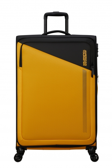 American Tourister Daring Dash 77 cm - Stor Utvidbar Black/Yellow