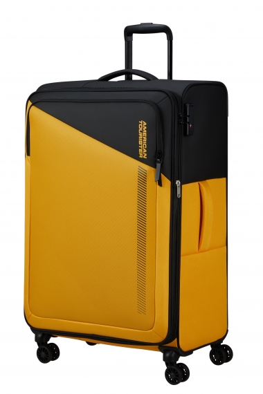 American Tourister Daring Dash 77 cm - Stor Utvidbar Black/Yellow