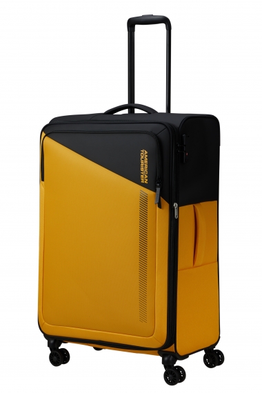 American Tourister Daring Dash 77 cm - Stor Utvidbar Black/Yellow