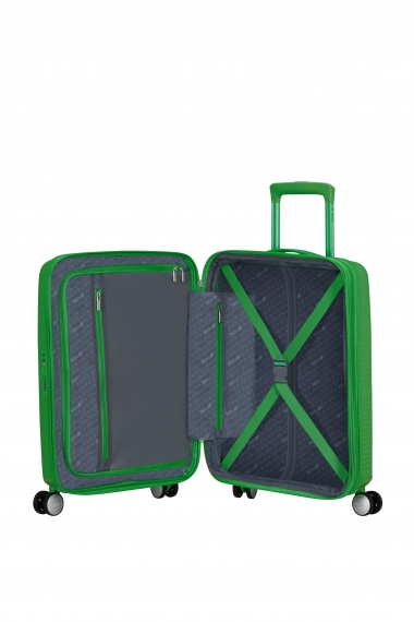 American Tourister Soundbox 55cm - Kabinkoffert Utvidbar Grass Green