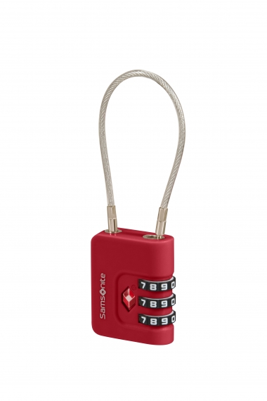 Samsonite - TSA Kabellås Red