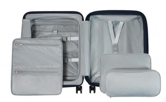 Samsonite Paralux - Kabinkoffert Utvidbar Midnight Navy
