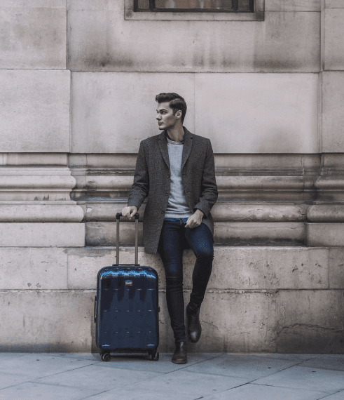 Antler Global DLX 55cm - Kabinväska Blå