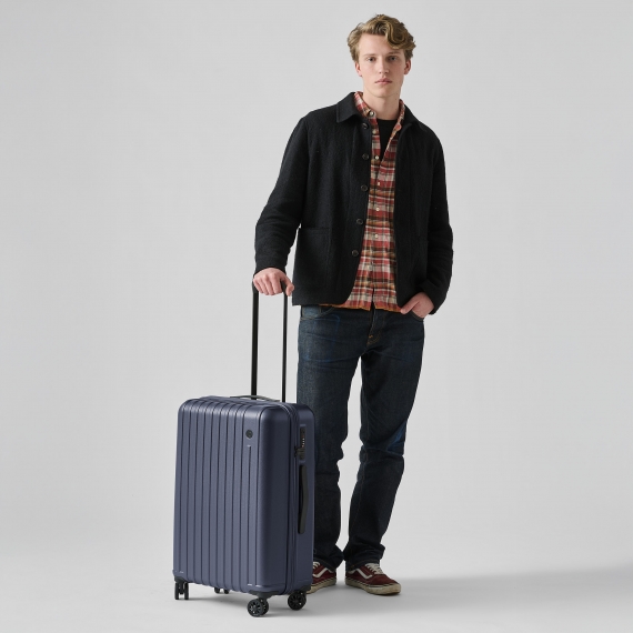 Koffert Printisso Urbane - Mellomstor Navy Blue