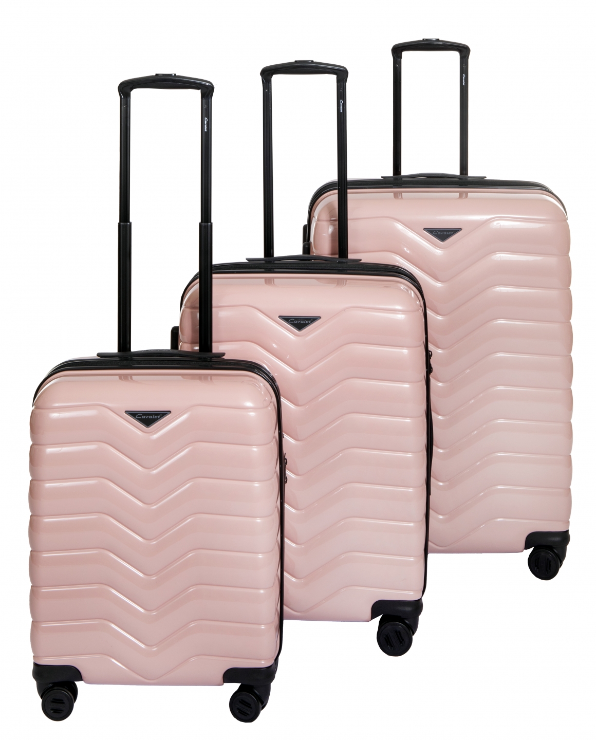 Cavalet Smygehuk - Sett med 3 Pastel Pink, Koffertsett